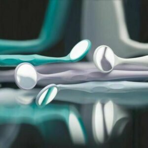 HAHNENKRATT DENTAL RELAX FS Rhodium Mouth Mirrors REF 7110-size 5 10 ASSORTMENT
